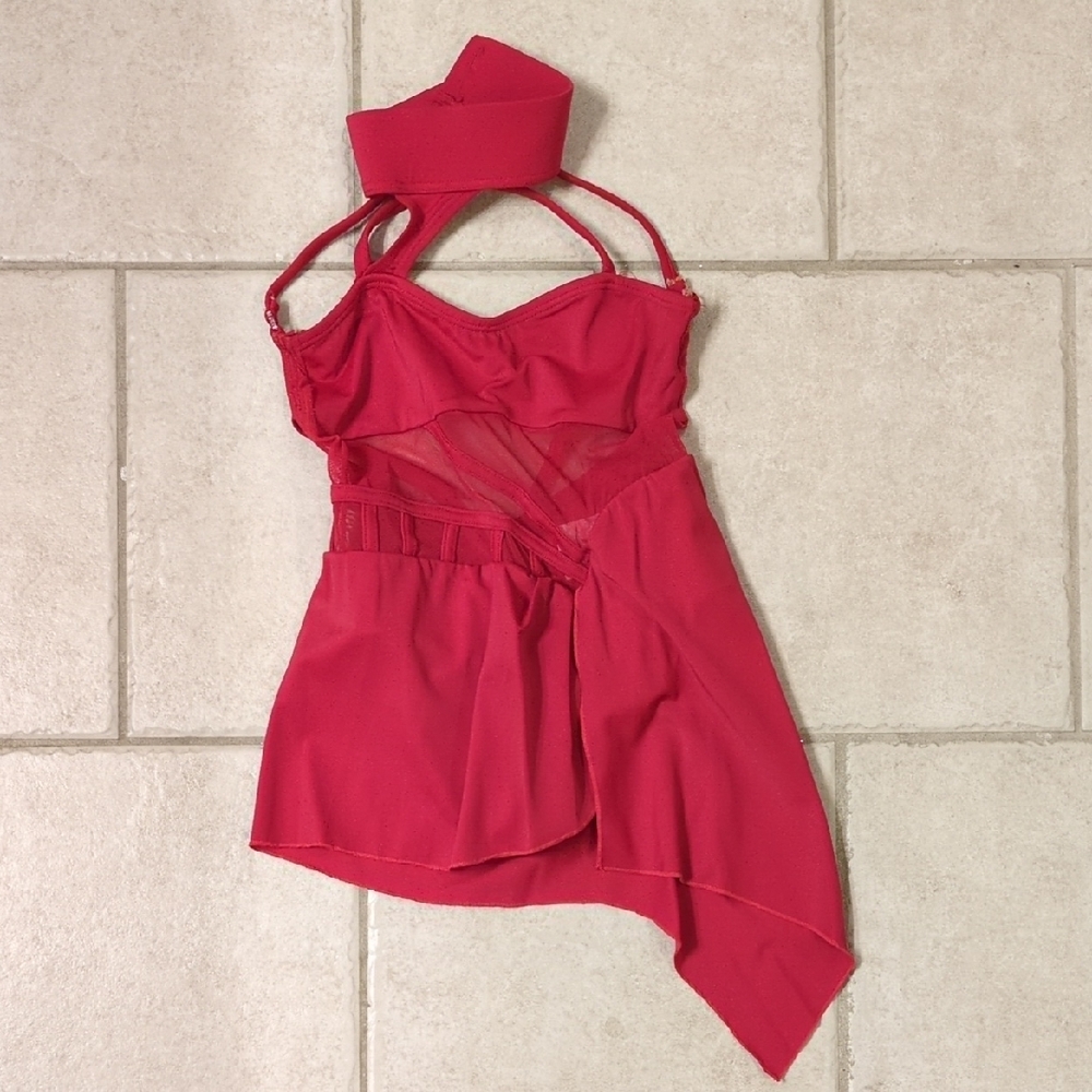 Tenth House Matte Spandex And Sheer Mesh Ballroom Dress